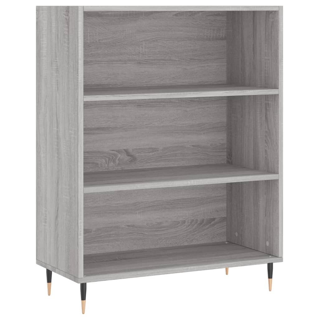skab 69,5x32,5x90 cm konstrueret træ grå sonoma-eg