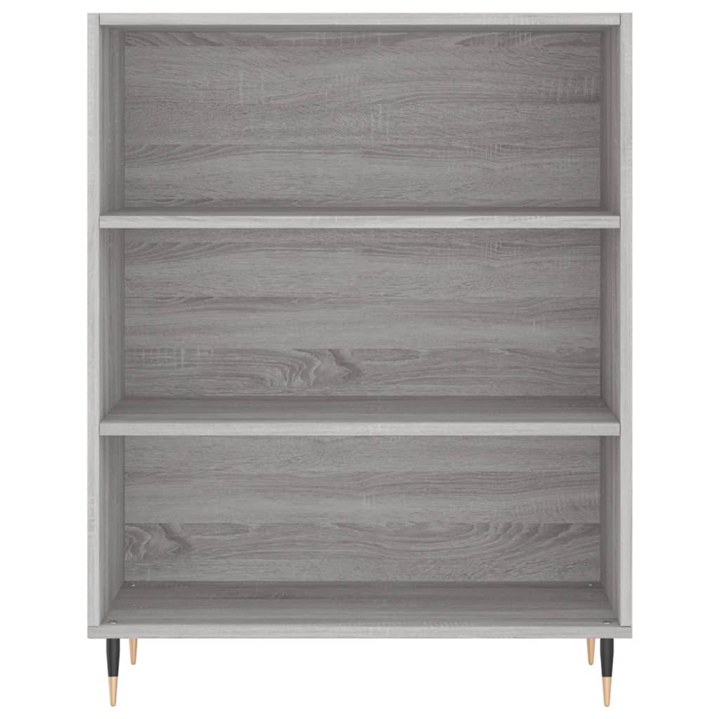 skab 69,5x32,5x90 cm konstrueret træ grå sonoma-eg