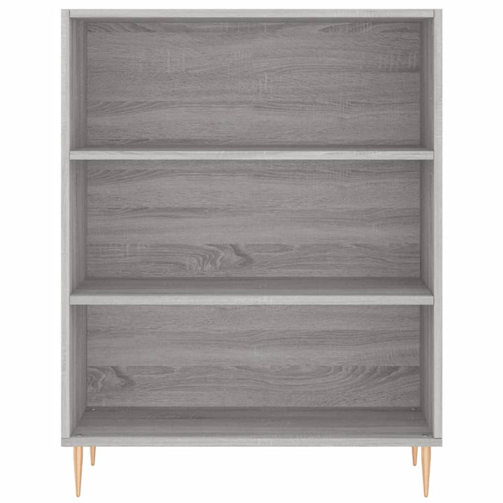 skab 69,5x32,5x90 cm konstrueret træ grå sonoma-eg