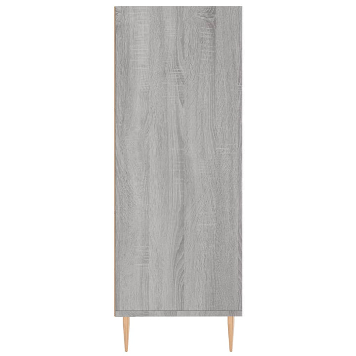 skab 69,5x32,5x90 cm konstrueret træ grå sonoma-eg