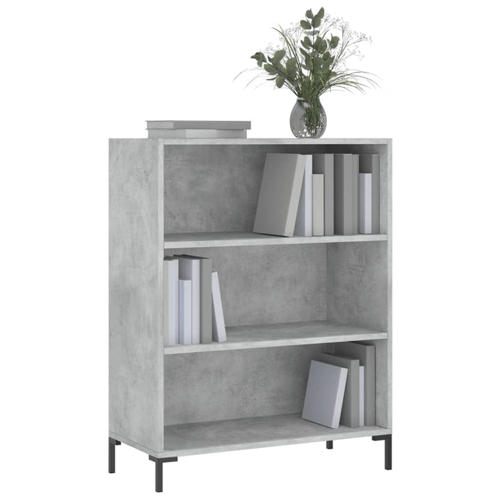 skab 69,5x32,5x90 cm konstrueret træ betongrå