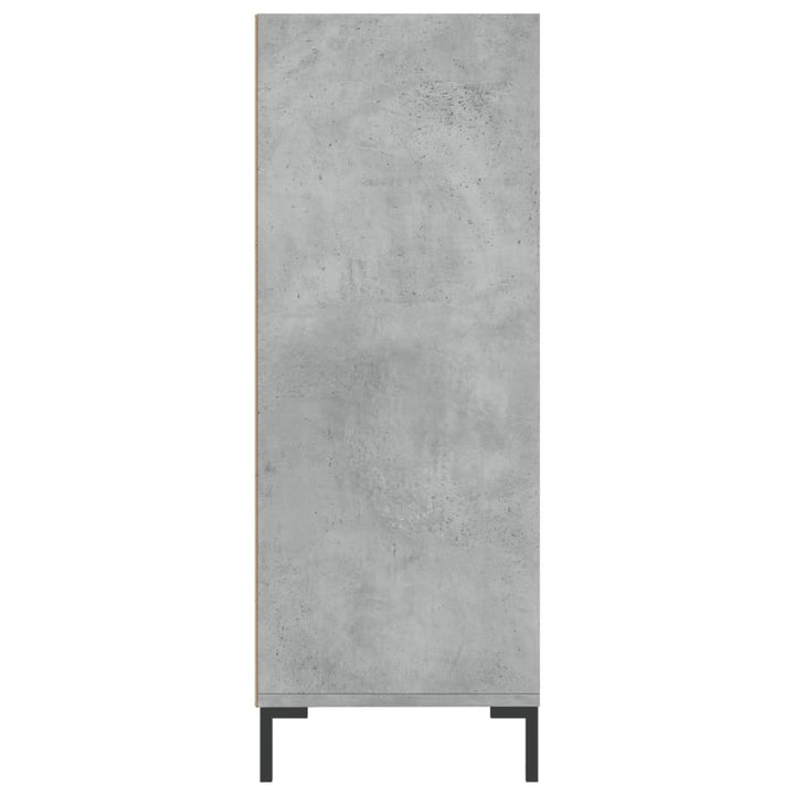 skab 69,5x32,5x90 cm konstrueret træ betongrå