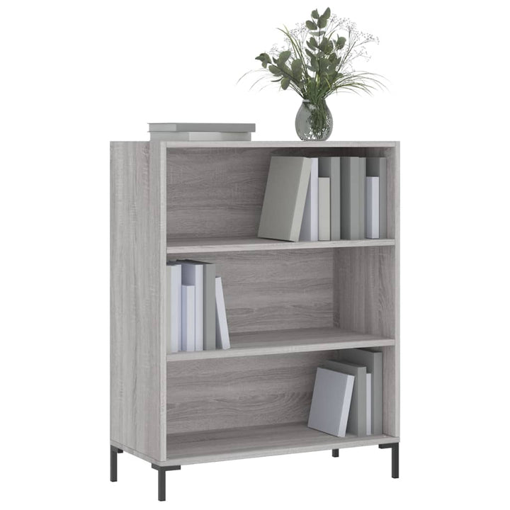 skab 69,5x32,5x90 cm konstrueret træ grå sonoma-eg