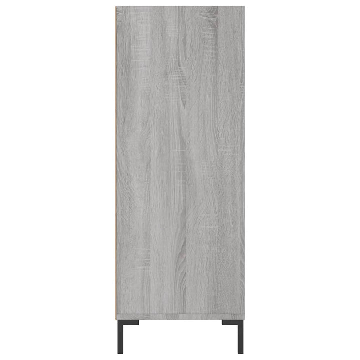 skab 69,5x32,5x90 cm konstrueret træ grå sonoma-eg