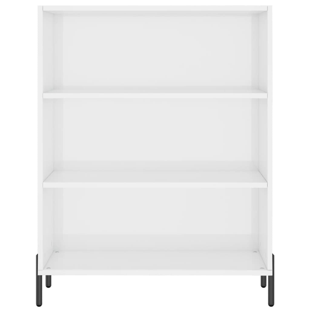 skab 69,5x32,5x90 cm konstrueret træ hvid højglans