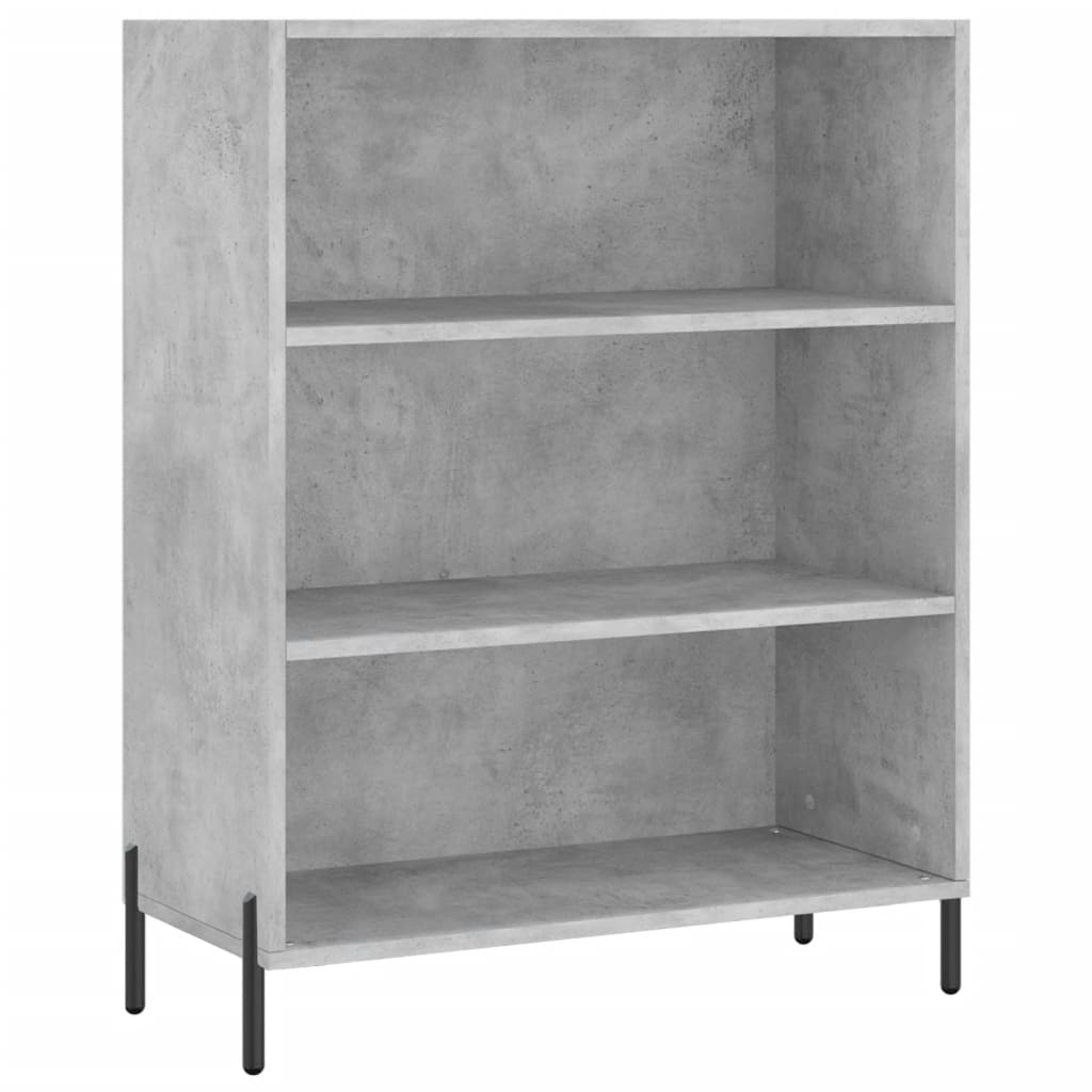 skab 69,5x32,5x90 cm konstrueret træ betongrå