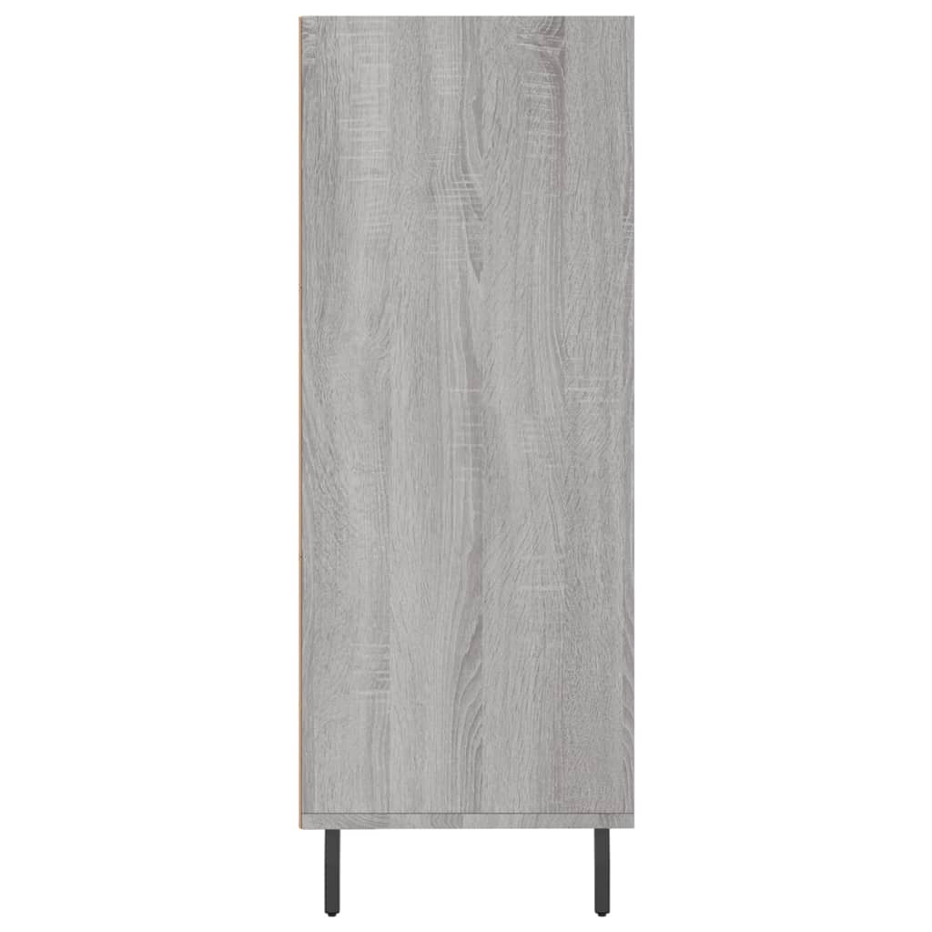 skab 69,5x32,5x90 cm konstrueret træ grå sonoma-eg