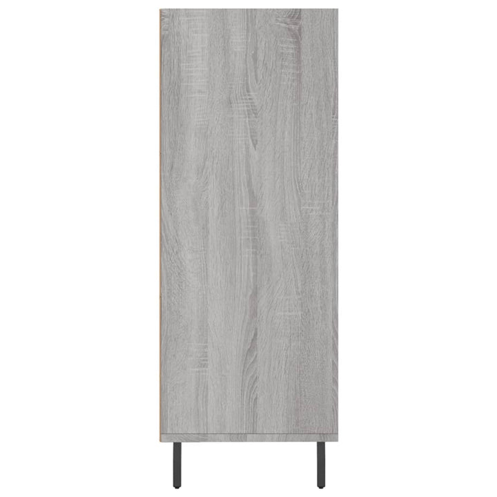 skab 69,5x32,5x90 cm konstrueret træ grå sonoma-eg