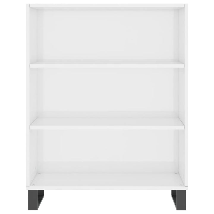 skab 69,5x32,5x90 cm konstrueret træ hvid højglans