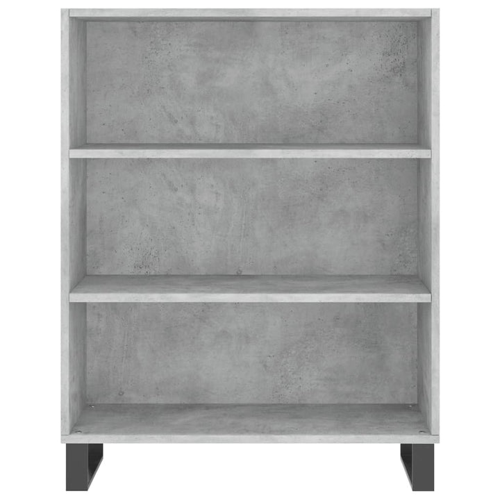 skab 69,5x32,5x90 cm konstrueret træ betongrå