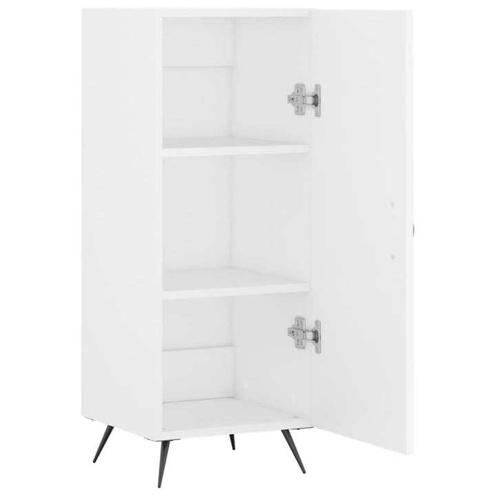 skænk 34,5x34x90 cm konstrueret træ hvid