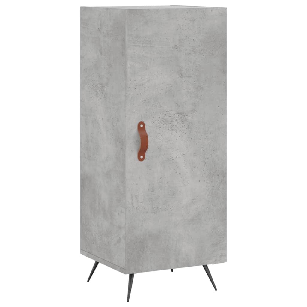 skænk 34,5x34x90 cm konstrueret træ betongrå