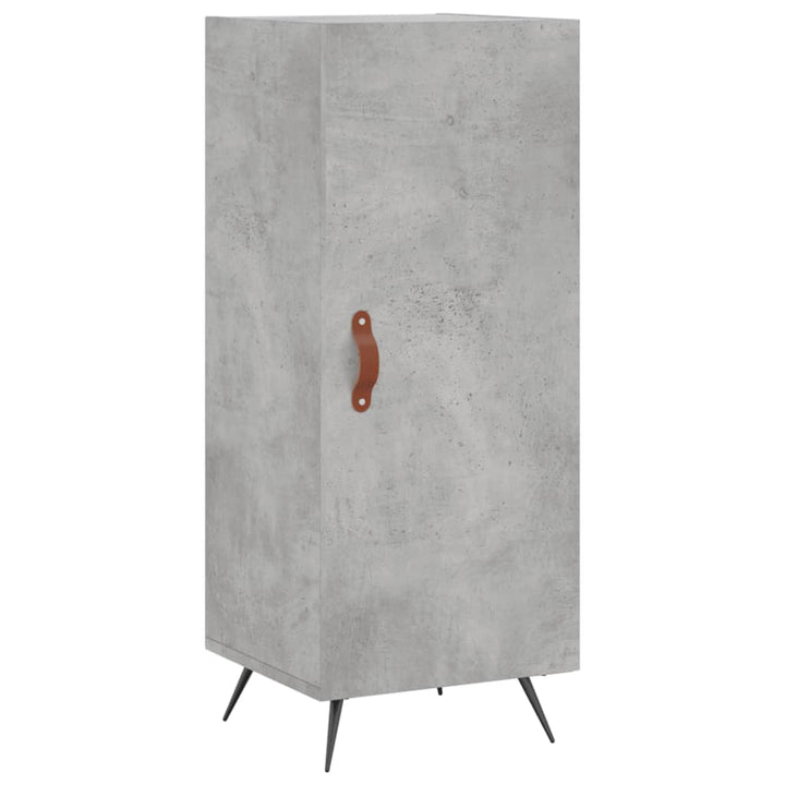 skænk 34,5x34x90 cm konstrueret træ betongrå