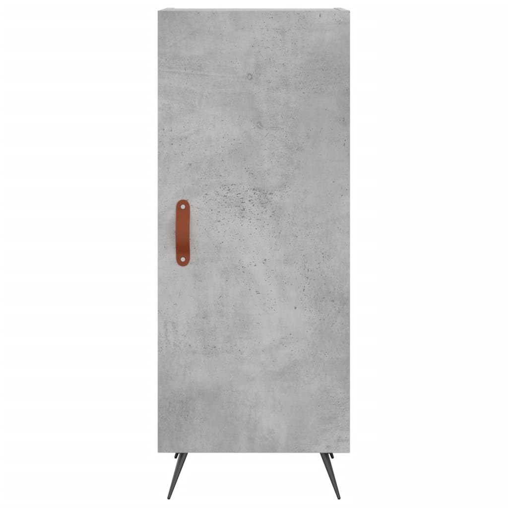 skænk 34,5x34x90 cm konstrueret træ betongrå