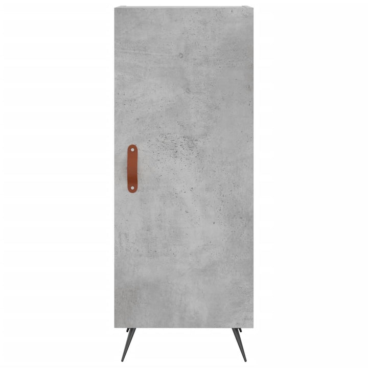 skænk 34,5x34x90 cm konstrueret træ betongrå