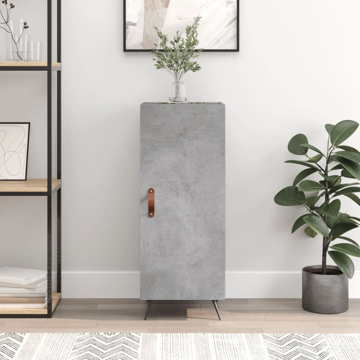 skænk 34,5x34x90 cm konstrueret træ betongrå