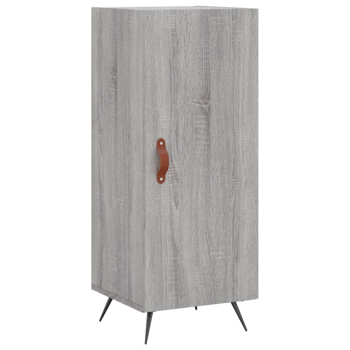skænk 34,5x34x90 cm konstrueret træ grå sonoma-eg