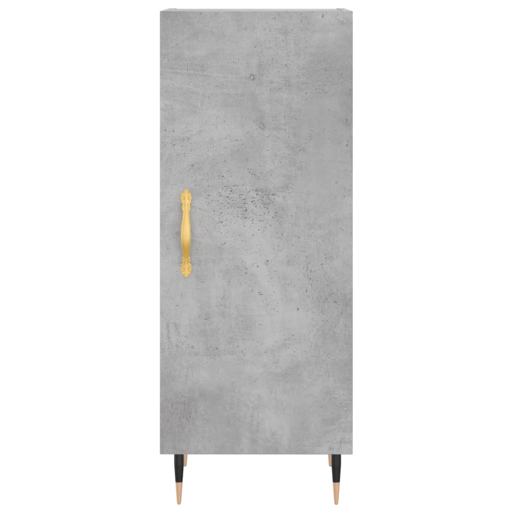 skænk 34,5x34x90 cm konstrueret træ betongrå