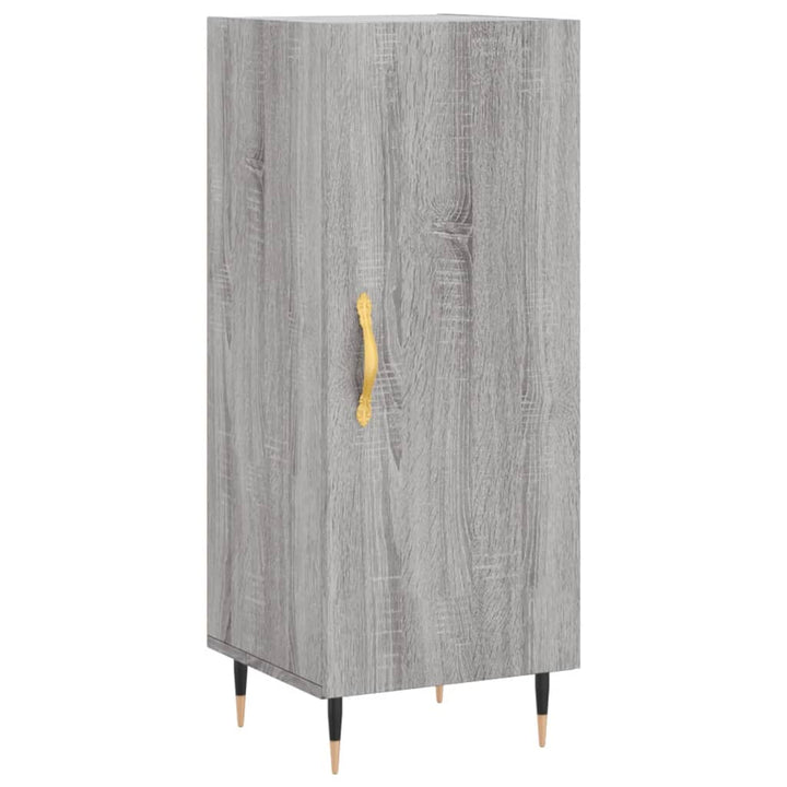 skænk 34,5x34x90 cm konstrueret træ grå sonoma-eg