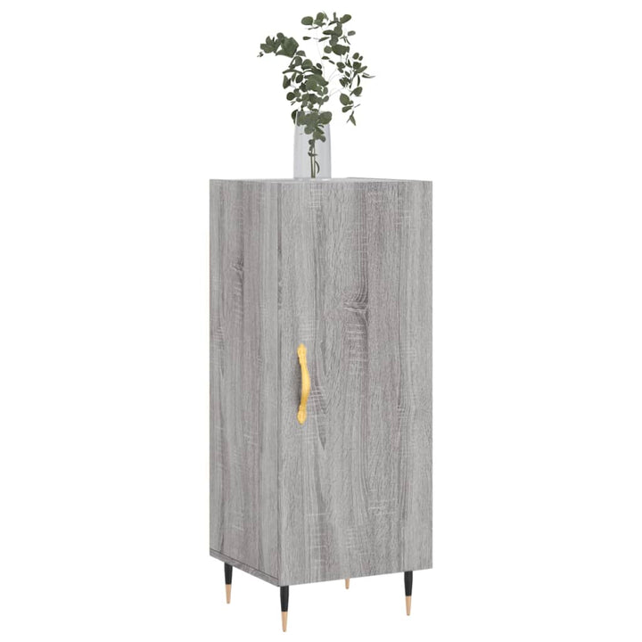 skænk 34,5x34x90 cm konstrueret træ grå sonoma-eg