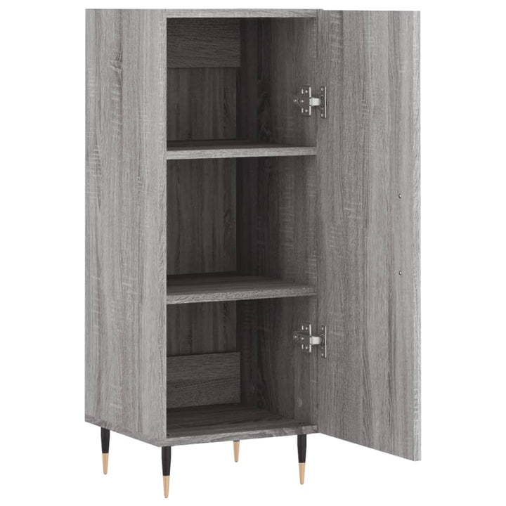 skænk 34,5x34x90 cm konstrueret træ grå sonoma-eg