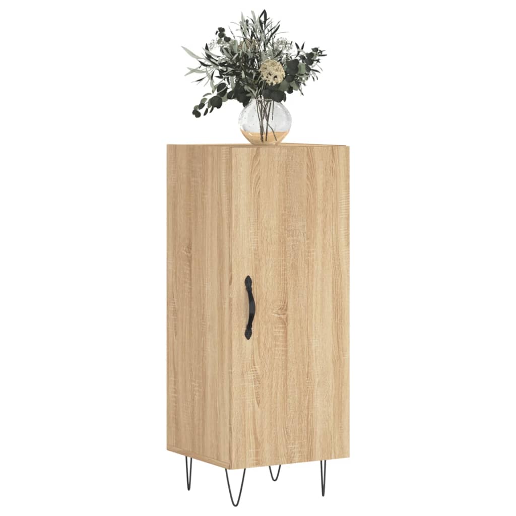 skænk 34,5x34x90 cm konstrueret træ sonoma-eg