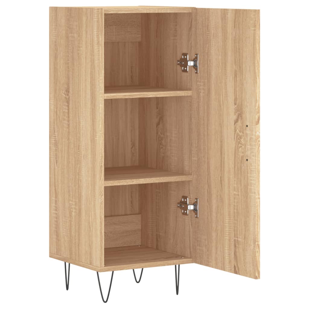skænk 34,5x34x90 cm konstrueret træ sonoma-eg
