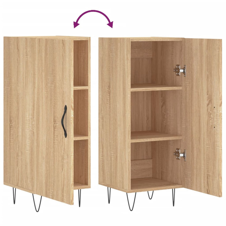 skænk 34,5x34x90 cm konstrueret træ sonoma-eg