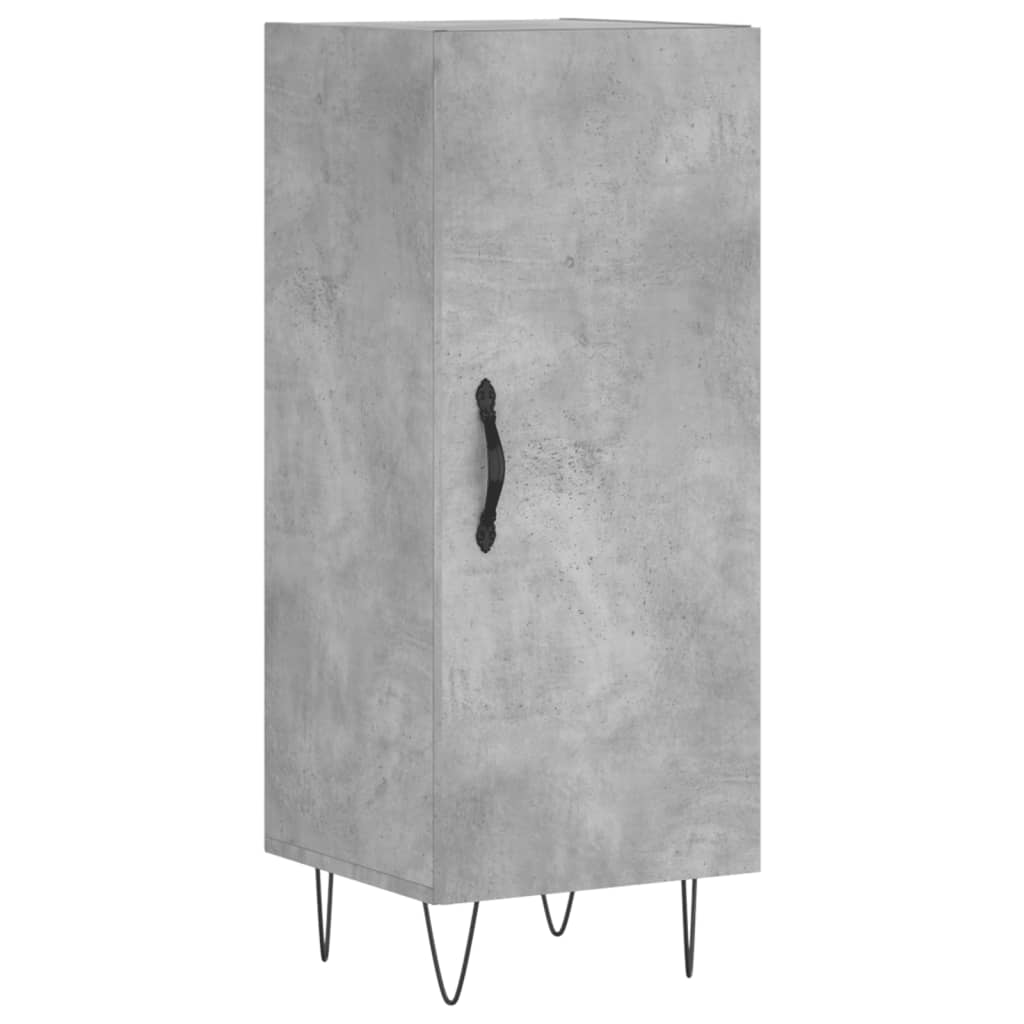 skænk 34,5x34x90 cm konstrueret træ betongrå