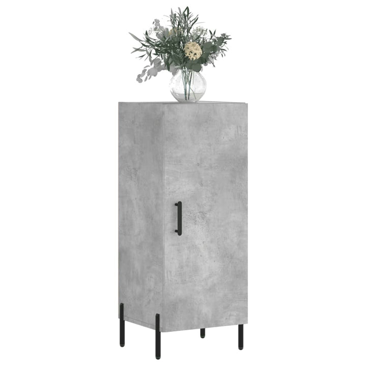 skænk 34,5x34x90 cm konstrueret træ betongrå