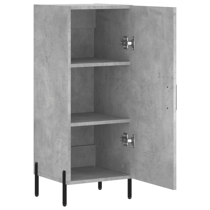 skænk 34,5x34x90 cm konstrueret træ betongrå