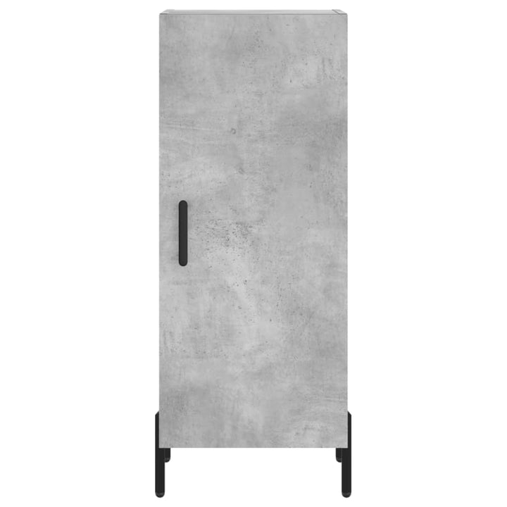 skænk 34,5x34x90 cm konstrueret træ betongrå