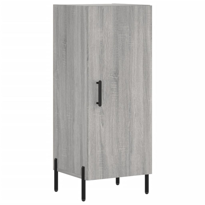 skænk 34,5x34x90 cm konstrueret træ grå sonoma-eg