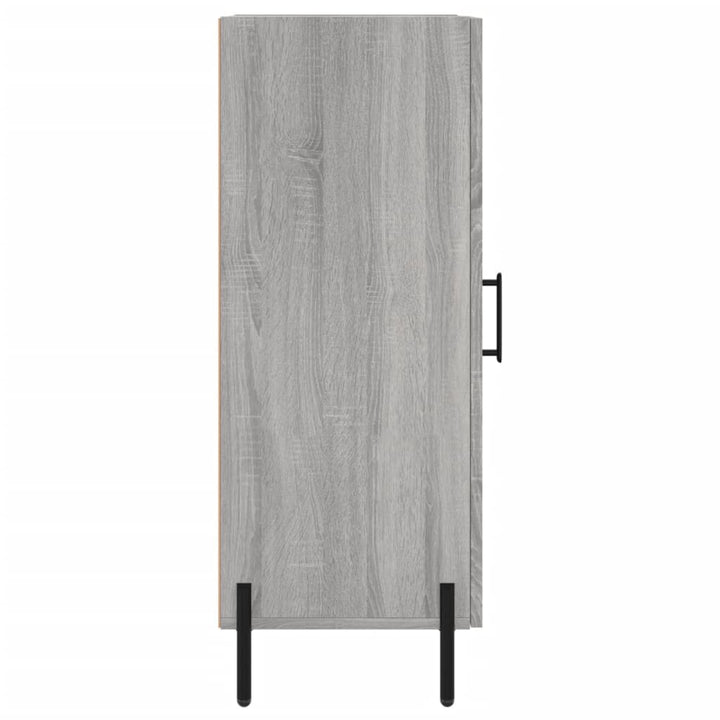 skænk 34,5x34x90 cm konstrueret træ grå sonoma-eg