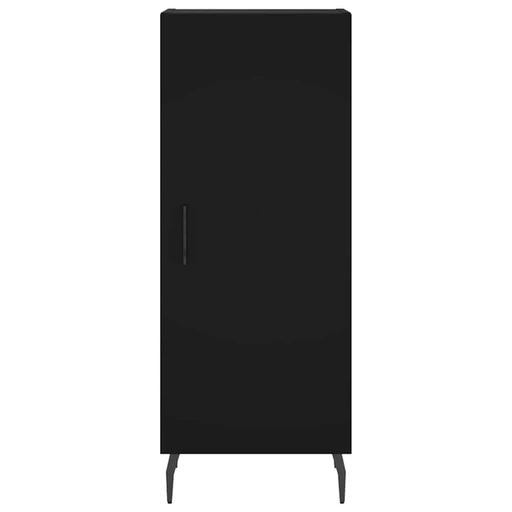 skænk 34,5x34x90 cm konstrueret træ sort