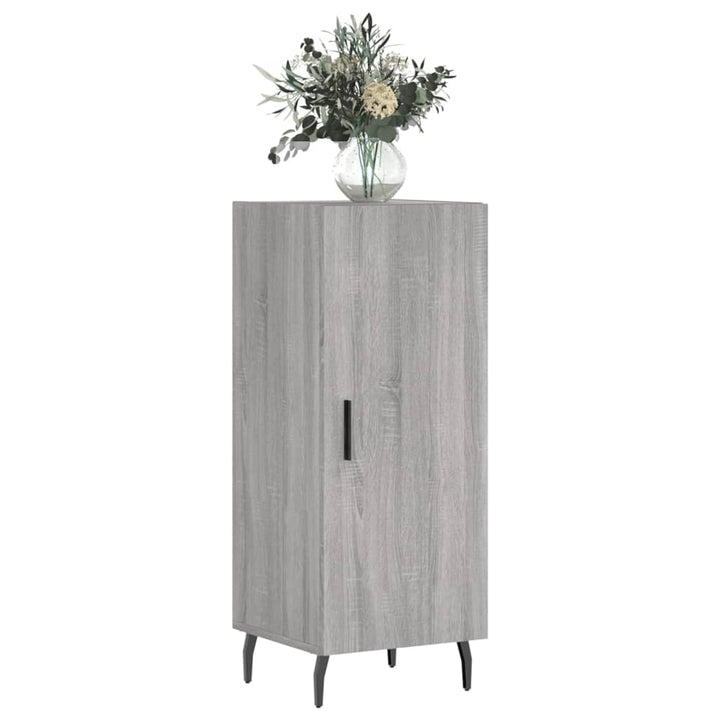 skænk 34,5x34x90 cm konstrueret træ grå sonoma-eg