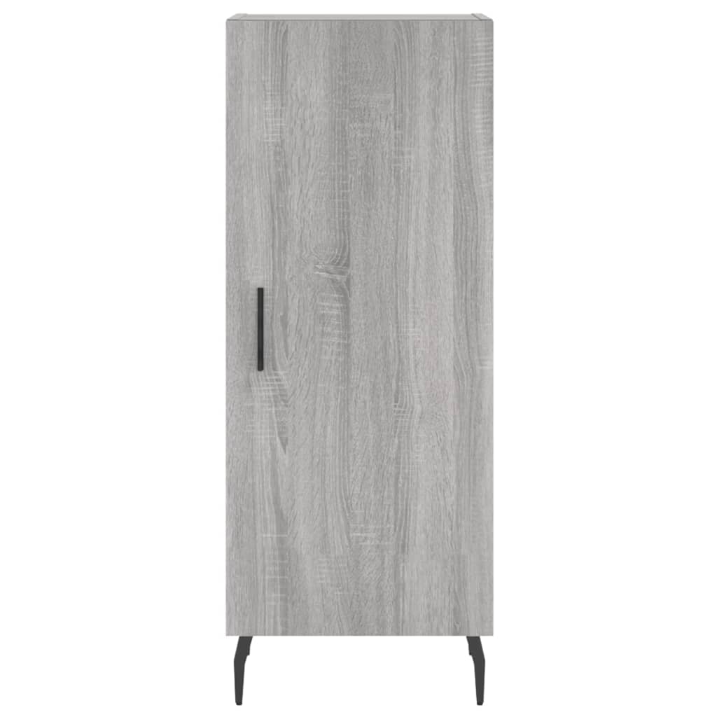 skænk 34,5x34x90 cm konstrueret træ grå sonoma-eg