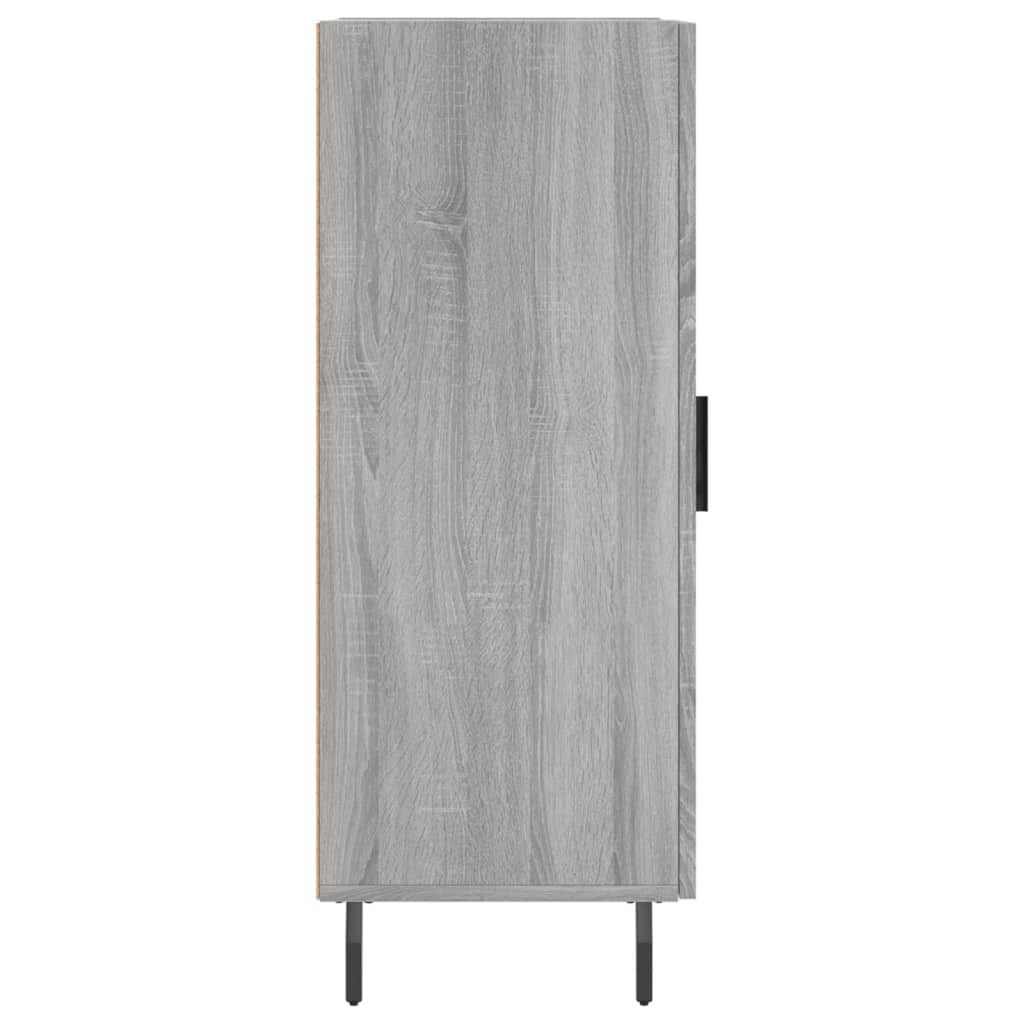 skænk 34,5x34x90 cm konstrueret træ grå sonoma-eg