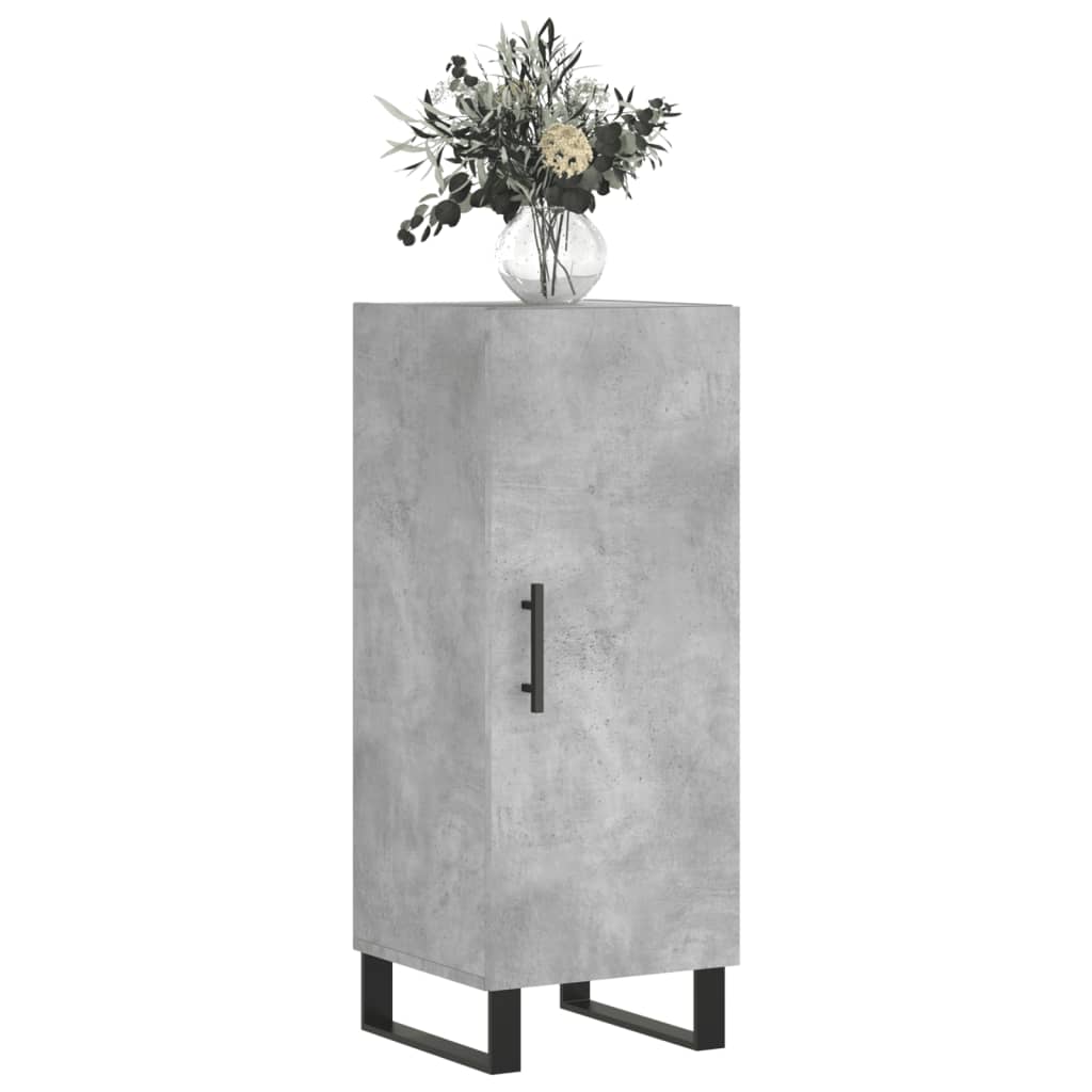 skænk 34,5x34x90 cm konstrueret træ betongrå