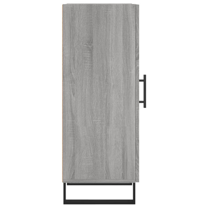 skænk 34,5x34x90 cm konstrueret træ grå sonoma-eg