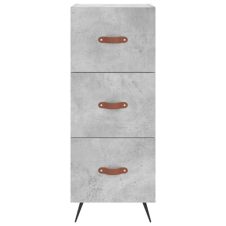 skænk 34,5x34x90 cm konstrueret træ betongrå