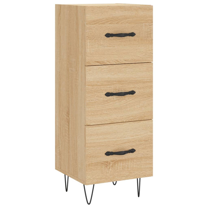skænk 34,5x34x90 cm konstrueret træ sonoma-eg