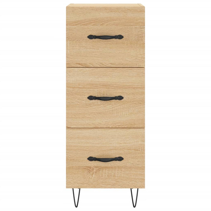 skænk 34,5x34x90 cm konstrueret træ sonoma-eg
