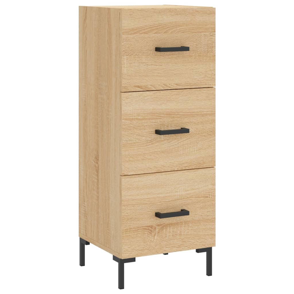 skænk 34,5x34x90 cm konstrueret træ sonoma-eg