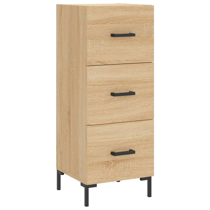 skænk 34,5x34x90 cm konstrueret træ sonoma-eg