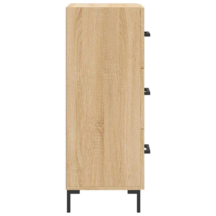 skænk 34,5x34x90 cm konstrueret træ sonoma-eg