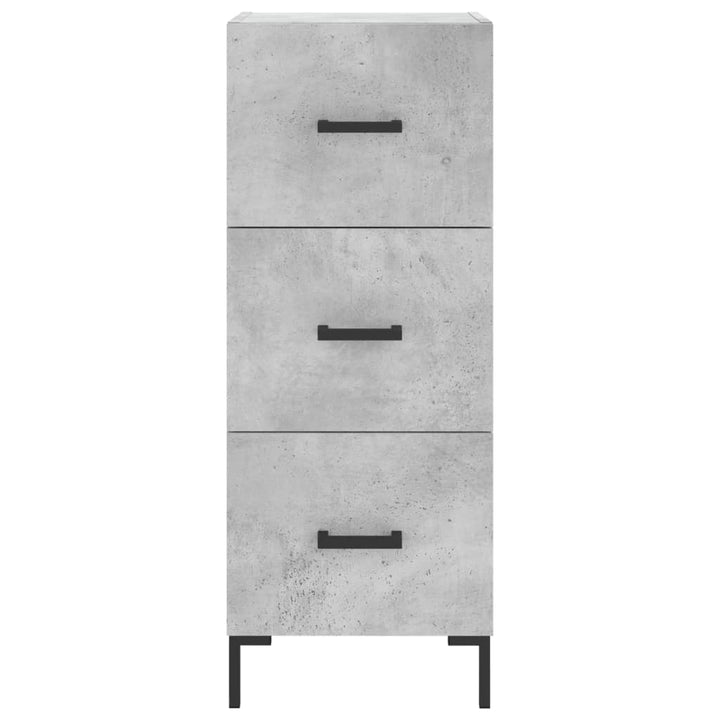 skænk 34,5x34x90 cm konstrueret træ betongrå