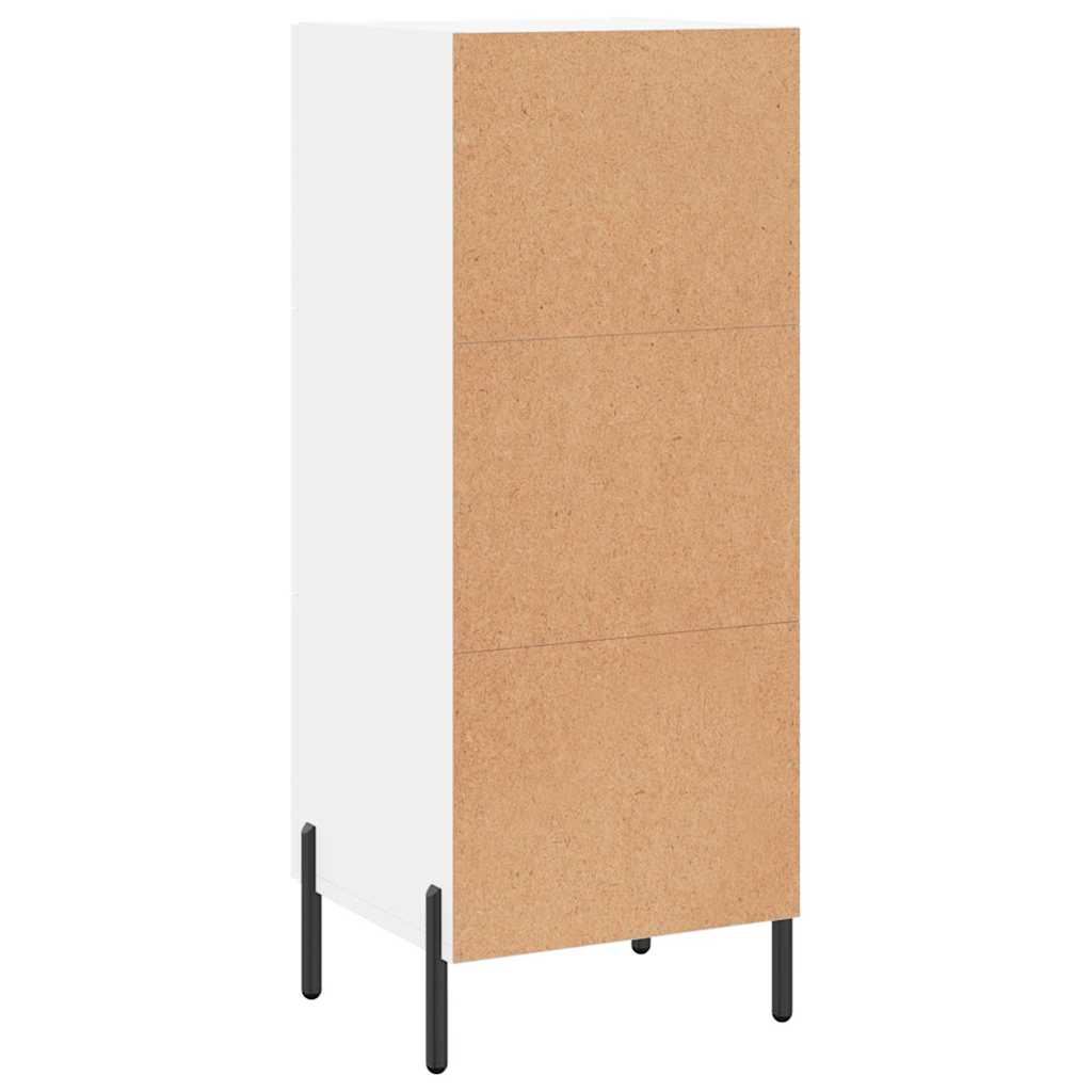 skænk 34,5x34x90 cm konstrueret træ hvid