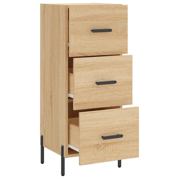 skænk 34,5x34x90 cm konstrueret træ sonoma-eg