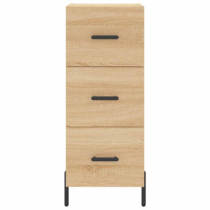 skænk 34,5x34x90 cm konstrueret træ sonoma-eg